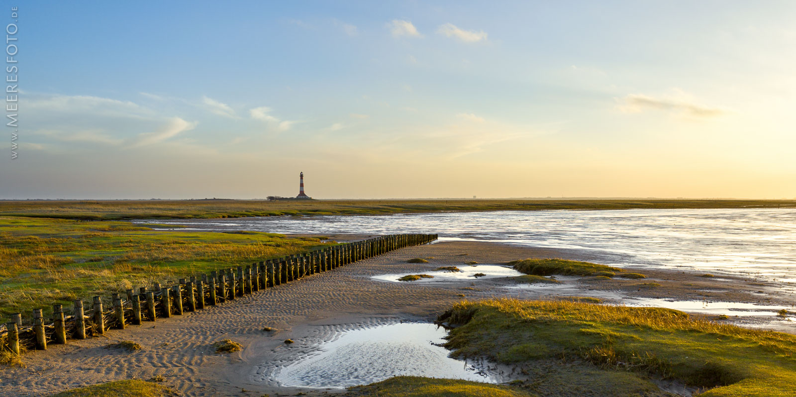 Westerhever im Abendlicht