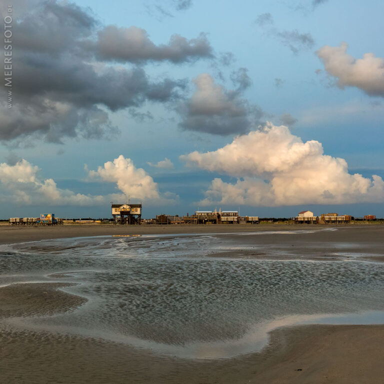 Wolken und Priele in St. Peter