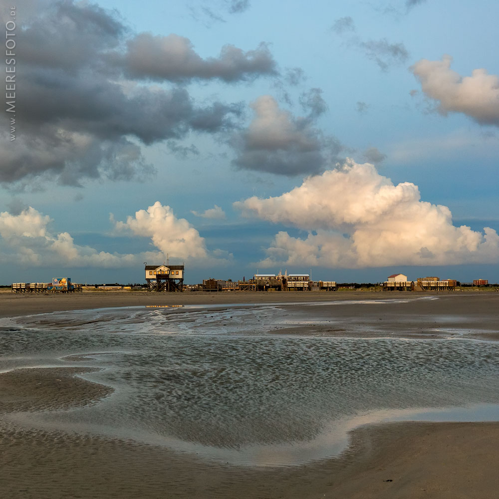 Wolken und Priele in St. Peter